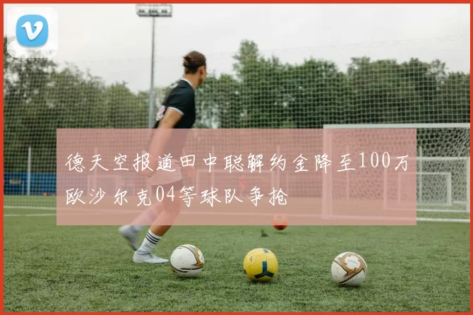德天空报道田中聪解约金降至100万欧沙尔克04等球队争抢